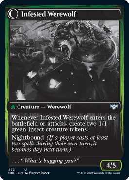 Infestation Expert // Infested Werewolf [Innistrad: Double Feature]