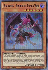 Blackwing - Simoon the Poison Wind (Blue) [LDS2-EN040] Ultra Rare