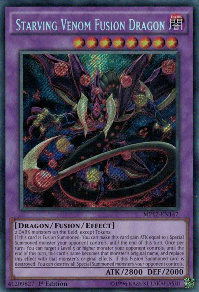 Starving Venom Fusion Dragon [MP17-EN147] Secret Rare