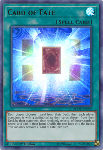 Card of Fate [DUOV-EN052] Ultra Rare