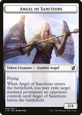 Angel of Sanctions Token [Commander 2019 Tokens]