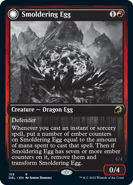 Smoldering Egg // Ashmouth Dragon [Innistrad: Double Feature]