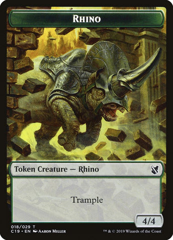 Rhino Token [Commander 2019 Tokens]