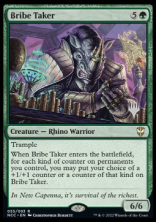 Bribe Taker (Promo Pack) [Streets of New Capenna Commander Promos]