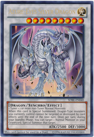 Azure-Eyes Silver Dragon (Oversized) (Silver Dragon) [SDBE-EN040] Promo