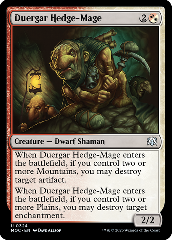Duergar Hedge-Mage [March of the Machine Commander]