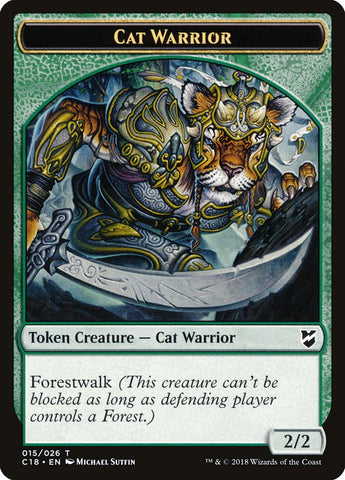 Cat Warrior Token [Commander 2018 Tokens]