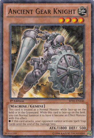 Ancient Gear Knight [BP01-EN146] Starfoil Rare